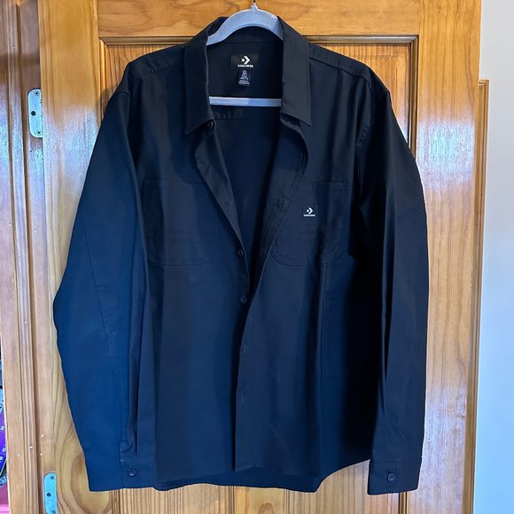 Converse Black Work Style Button Up - Picture 1 of 7